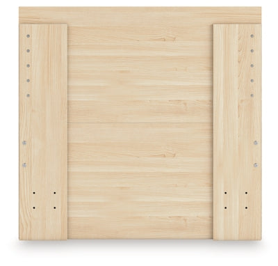 Ashley Onita Natural Twin Panel Platform Bed with 1 Side Storage