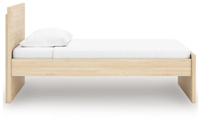 Ashley Onita Natural Twin Panel Platform Bed