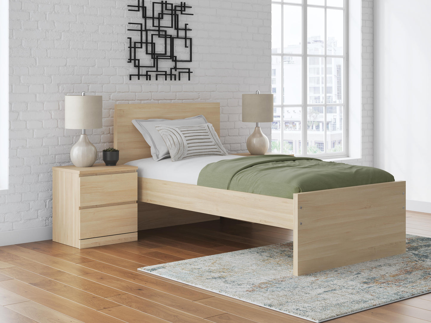 Ashley Onita Natural Twin Panel Headboard