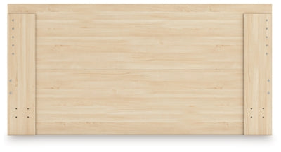 Ashley Onita Natural Queen Panel Platform Bed with 2 Side Storage