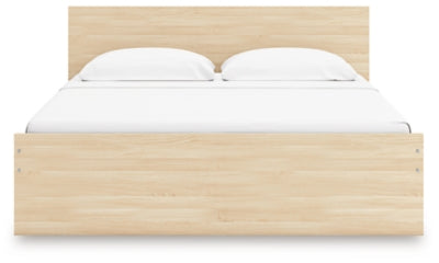 Ashley Onita Natural Queen Panel Platform Bed with 2 Side Storage