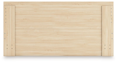 Ashley Onita Natural King Panel Platform Bed with Storage