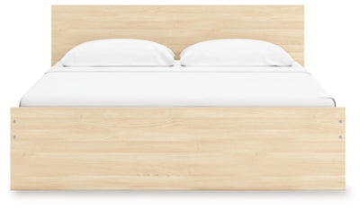 Ashley Onita Natural King Panel Platform Bed with Storage
