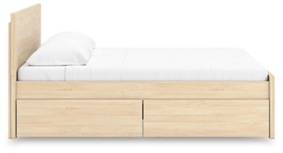 Ashley Onita Natural King Panel Platform Bed with Storage