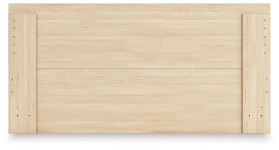 Ashley Onita Natural King Panel Platform Bed with 2 Side Storage