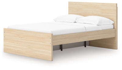 Ashley Onita Natural Full Panel Platform Bed with 1 Side Storage