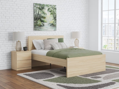 Ashley Onita Natural Full Panel Platform Bed with 1 Side Storage