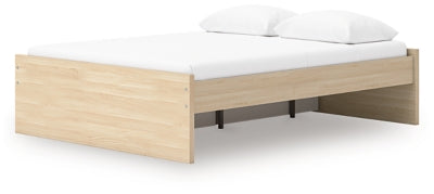 Ashley Onita Natural Queen Platform Bed with 1 Side Storage
