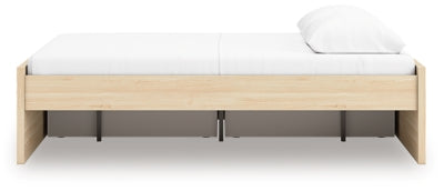 Ashley Onita Natural Queen Platform Bed with 1 Side Storage
