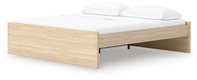 Ashley Onita Natural King Platform Bed with 1 Side Storage