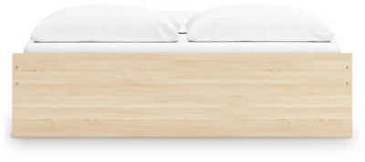 Ashley Onita Natural King Platform Bed with 2 Side Storage