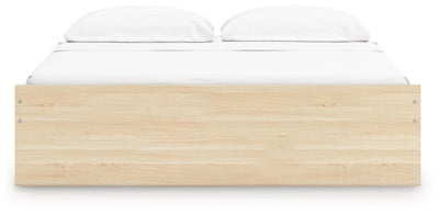 Ashley Onita Natural King Platform Bed with 2 Side Storage