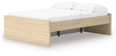 Ashley Onita Natural Full Platform Bed with 1 Side Storage