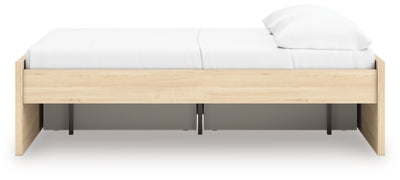 Ashley Onita Natural Full Platform Bed with 1 Side Storage