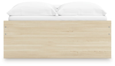 Ashley Onita Natural Full Platform Bed with 2 Side Storage