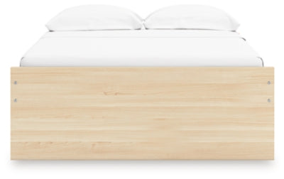 Ashley Onita Natural Full Platform Bed with 2 Side Storage