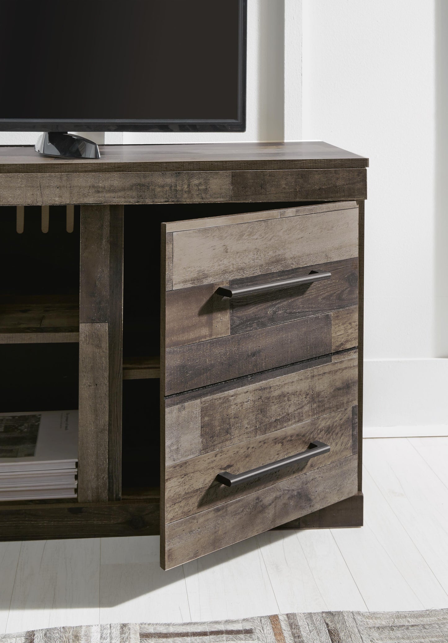 Ashley Derekson Multi Gray 4-Piece Entertainment Center