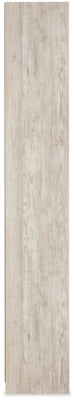 Ashley Willowton Whitewash 4-Piece Entertainment Center with Electric Fireplace