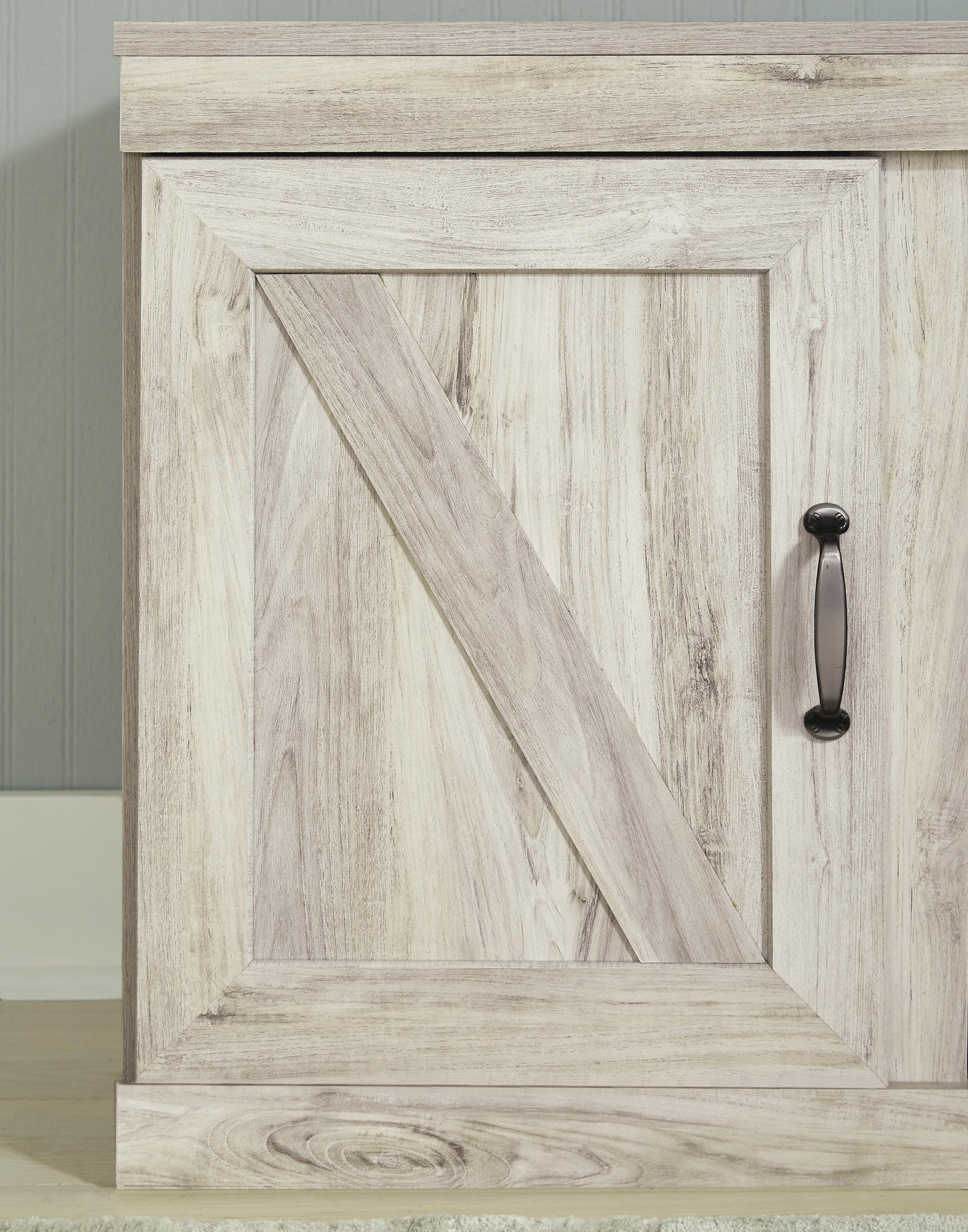 Ashley Bellaby Whitewash 4-Piece Entertainment Center