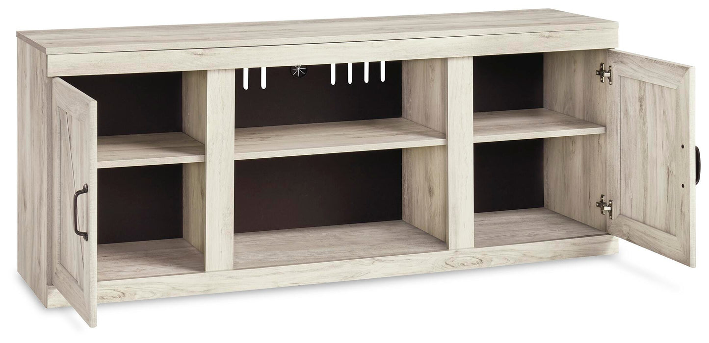 Ashley Bellaby Whitewash 4-Piece Entertainment Center with 60" TV Stand