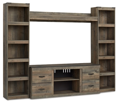 Ashley Trinell Brown 4-Piece Entertainment Center