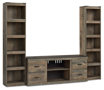 Ashley Trinell Brown 3-Piece Entertainment Center