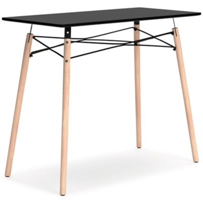 Ashley Jaspeni Black Natural Home Office Desk