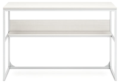 Ashley Deznee White Home Office Desk with Shelf
