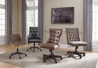 Ashley Office Chair Program Brown Home Office Desk Chair