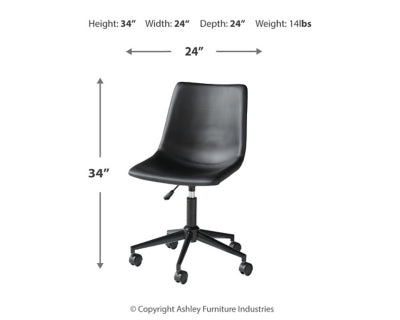 Ashley Office Chair Program Black Home Office Desk Chair