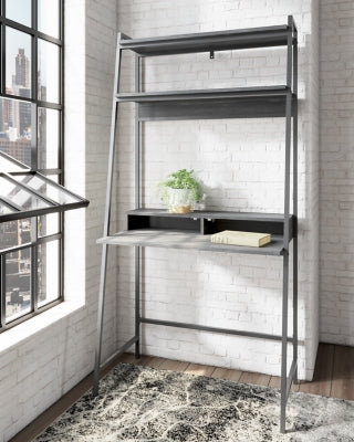 Ashley Yarlow Black 36" Home Office Desk with Shelf