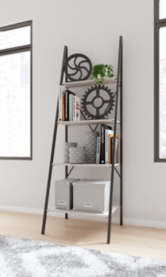 Ashley Bayflynn White Black Bookcase