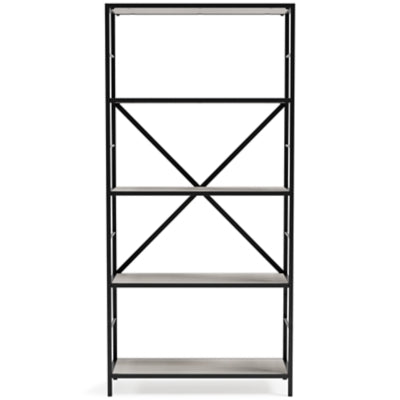 Ashley Bayflynn White Black 63" H Bookcase