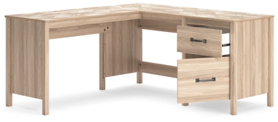 Ashley Battelle Tan 60" Home Office Desk with Return