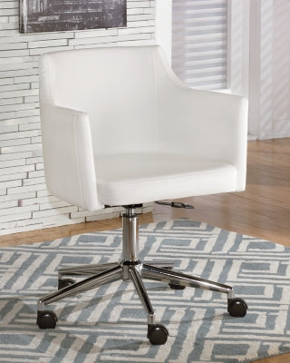 Ashley Baraga White Home Office Desk Chair