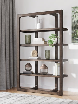 Ashley Breckington Dark Brown 76" Bookcase