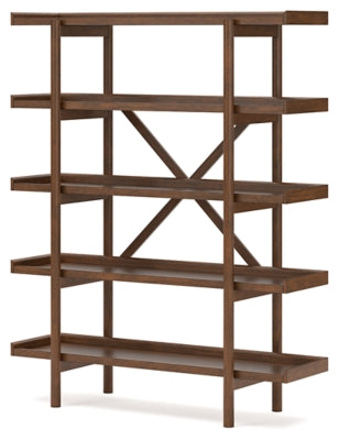 Ashley Lyncott Brown 70" Bookcase