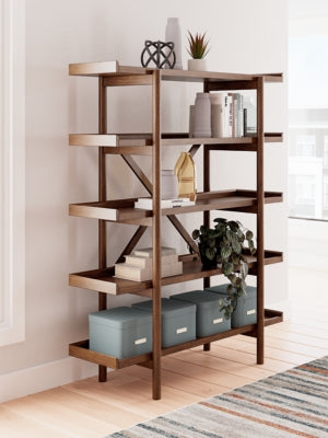 Ashley Lyncott Brown 70" Bookcase