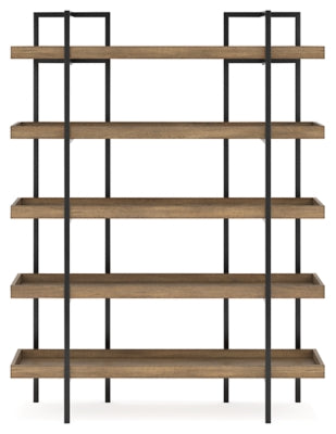 Ashley Montia Light Brown 76" Bookcase