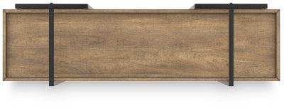 Ashley Montia Light Brown 76" Bookcase