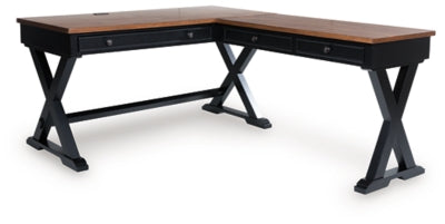 Ashley Wildenauer Brown Black Home Office Desk