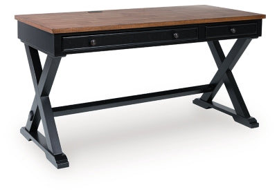 Ashley Wildenauer Brown Black 60" Home Office Desk