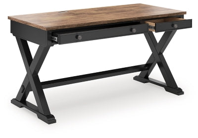 Ashley Wildenauer Brown Black 60" Home Office Desk