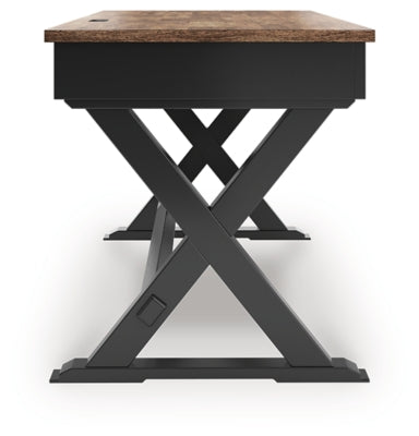 Ashley Wildenauer Brown Black 60" Home Office Desk