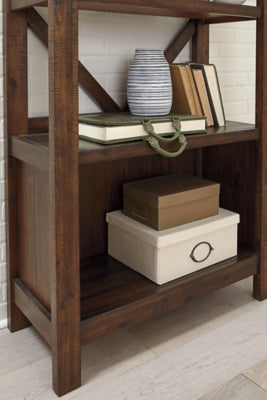 Ashley Baldridge Rustic Brown 75" Bookcase