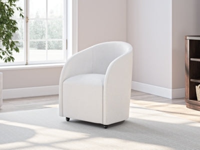 Ashley Korestone White Home Office Desk Chair