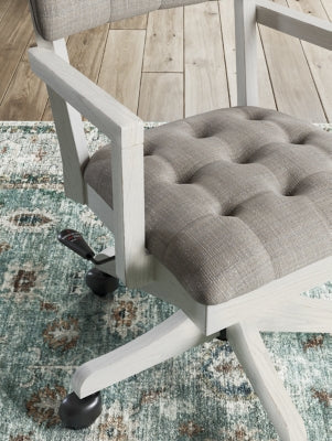 Ashley Robbinsdale Antique White Home Office Desk Chair