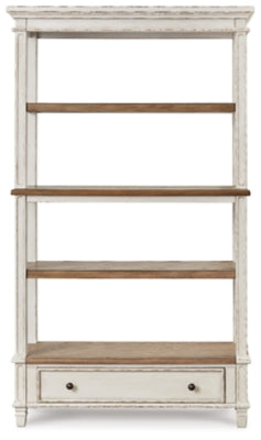 Ashley Realyn Brown White 75" Bookcase
