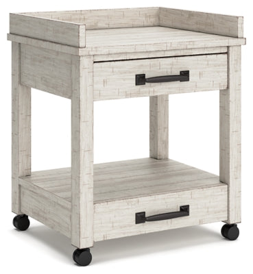 Ashley Carynhurst Whitewash Printer Stand