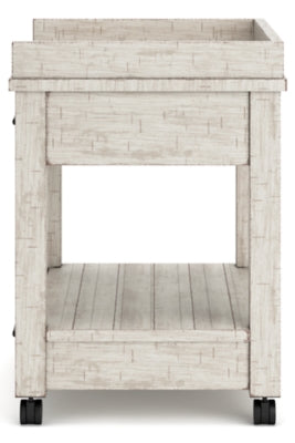 Ashley Carynhurst Whitewash Printer Stand